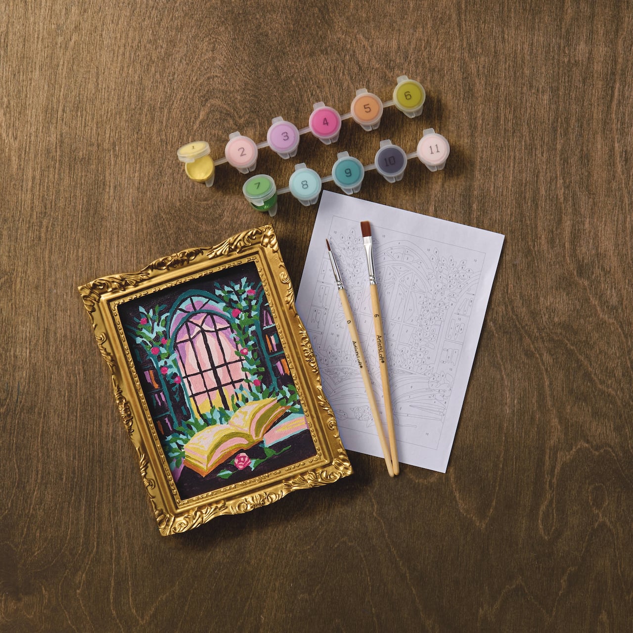 Library Paint-by-Number Framed Mini Kit by Artist's Loft®